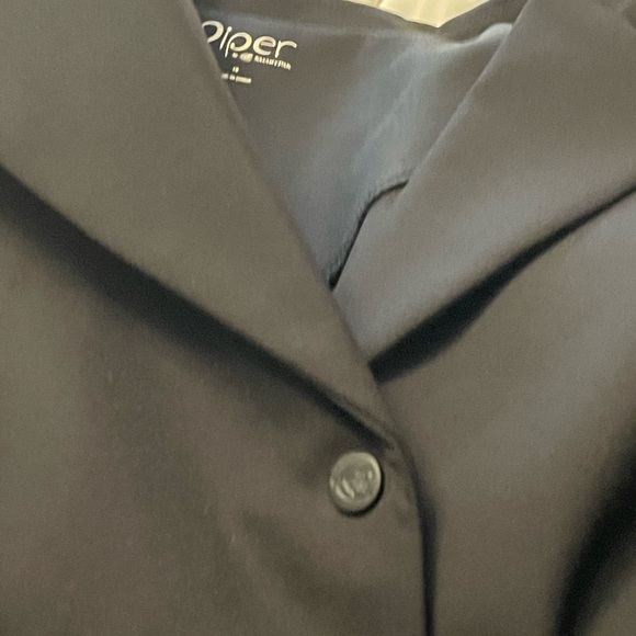 Soft shell Piper 4 button (snap/zip) show coat black size 16 - Picture 3 of 10